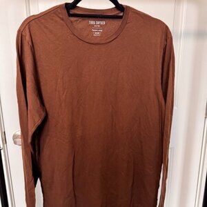 Todd Snyder Long Sleeve Shirt - chocolate brown